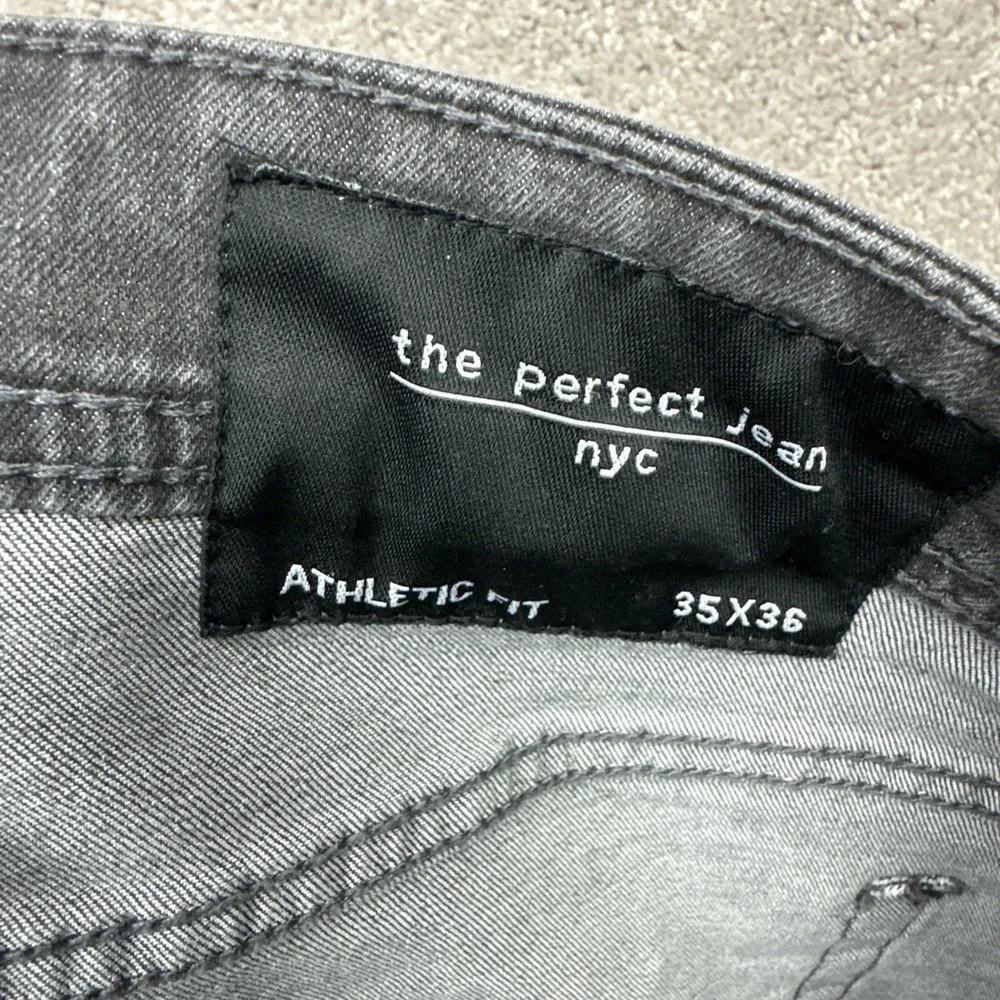 The Perfect Jean NYC Men's Size‎ 35X36 Athletic Fit Gray Jeans Stretch